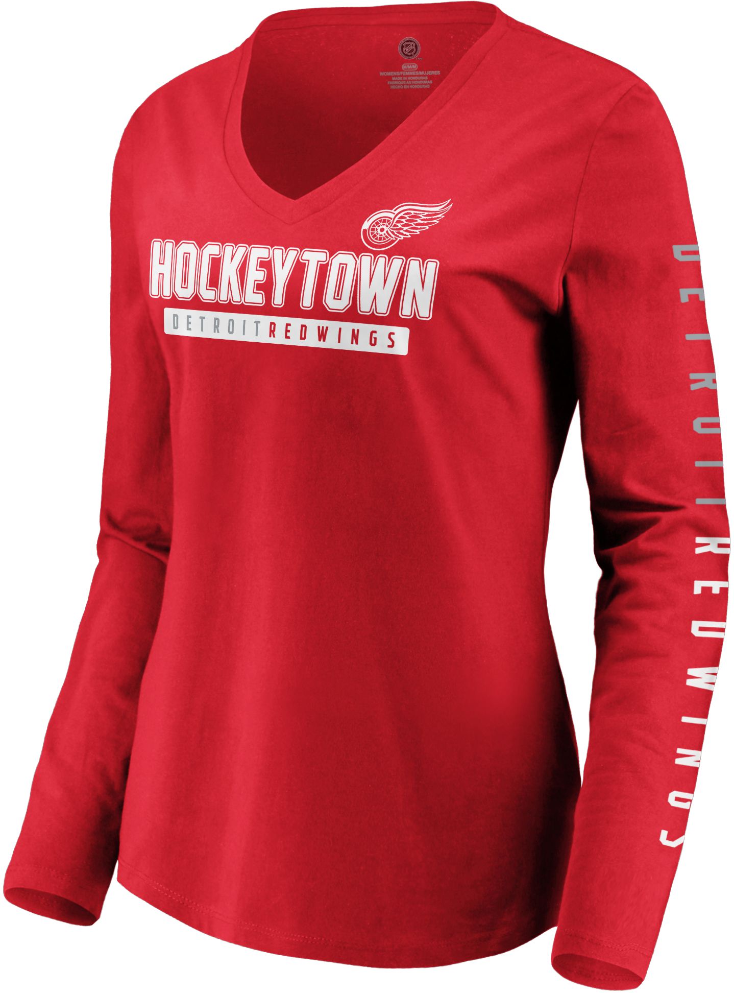 detroit red wings long sleeve t shirt