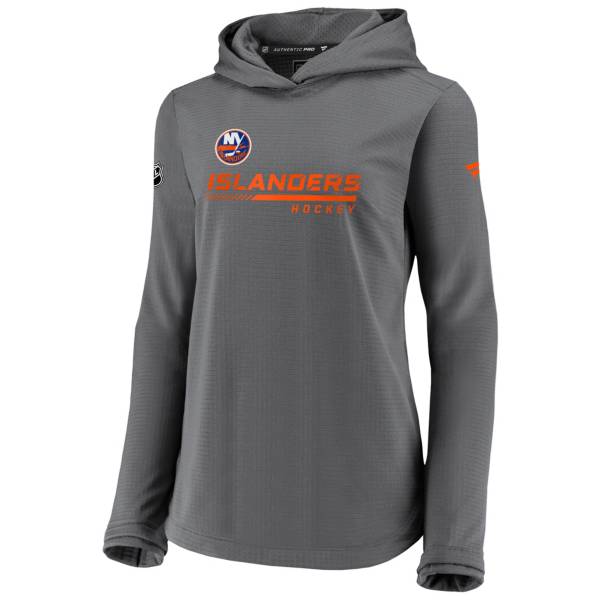 NHL Women's New York Islanders Travel Gray Pullover Sweatshirt