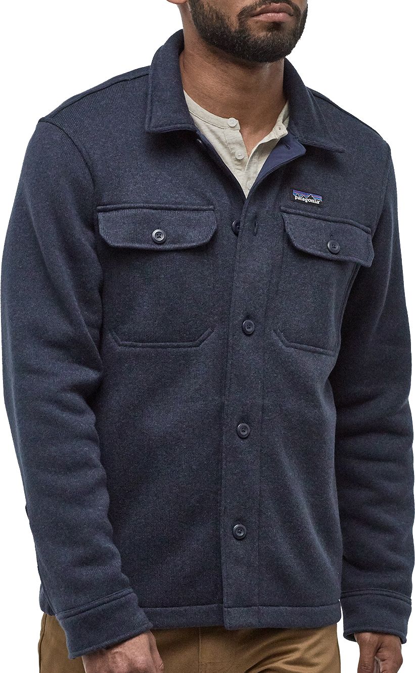 mens fleece button up shirt