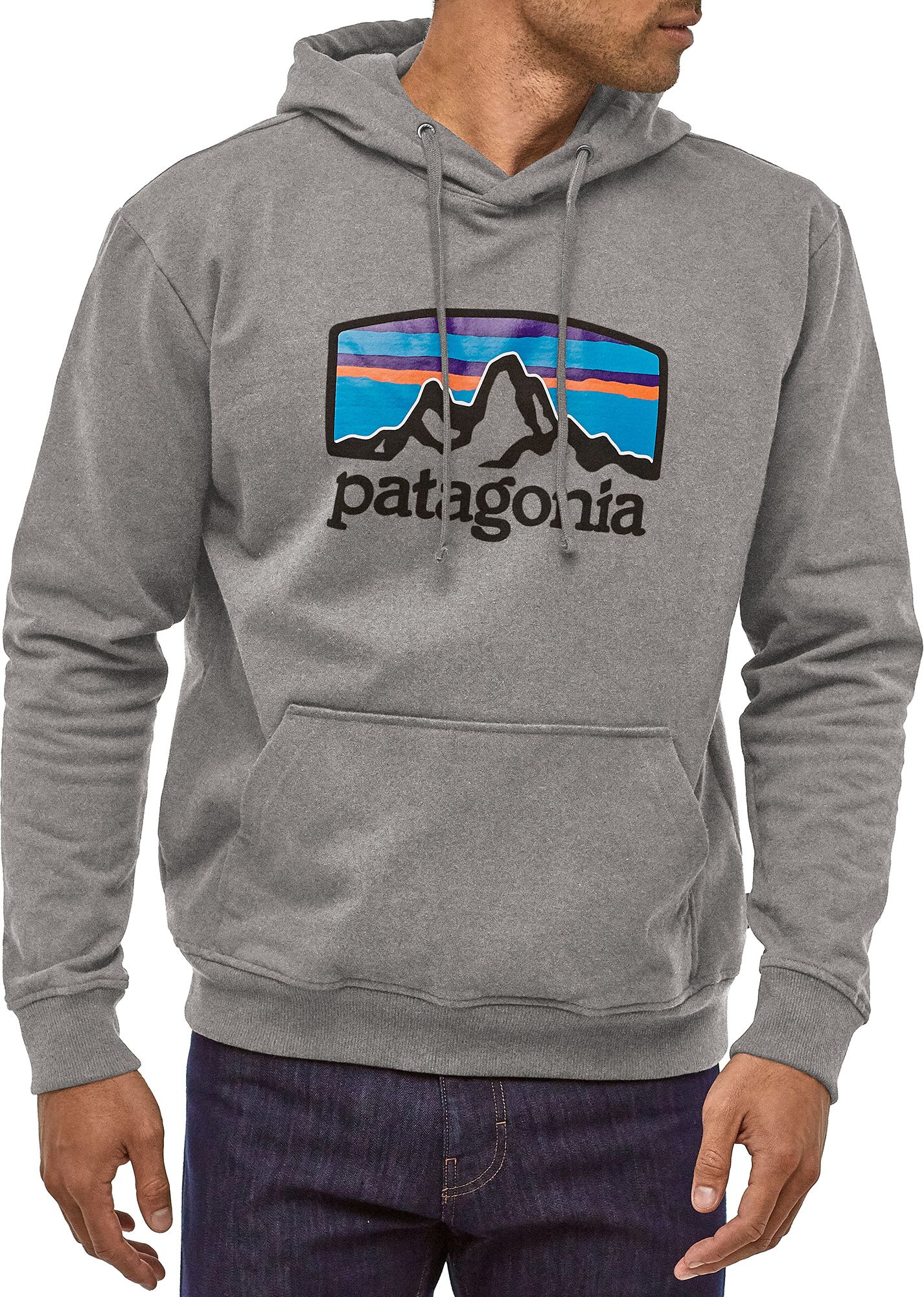 patagonia logo hoodie