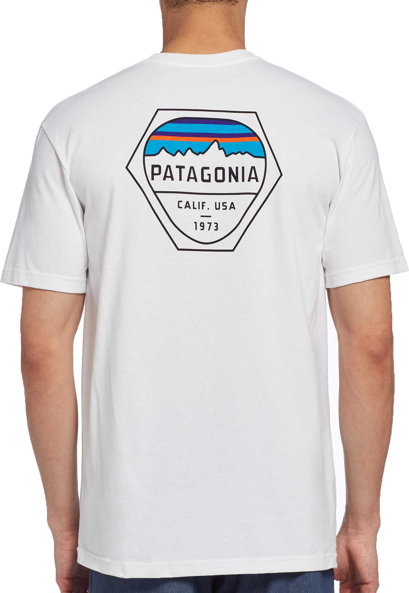 white patagonia shirt