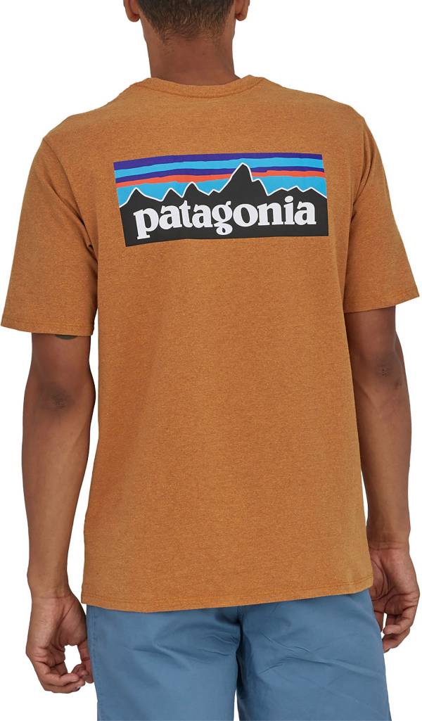 vand blomsten træ udledning Patagonia Men's P-6 Logo Responsibili-Tee Short Sleeve T-Shirt | Dick's  Sporting Goods
