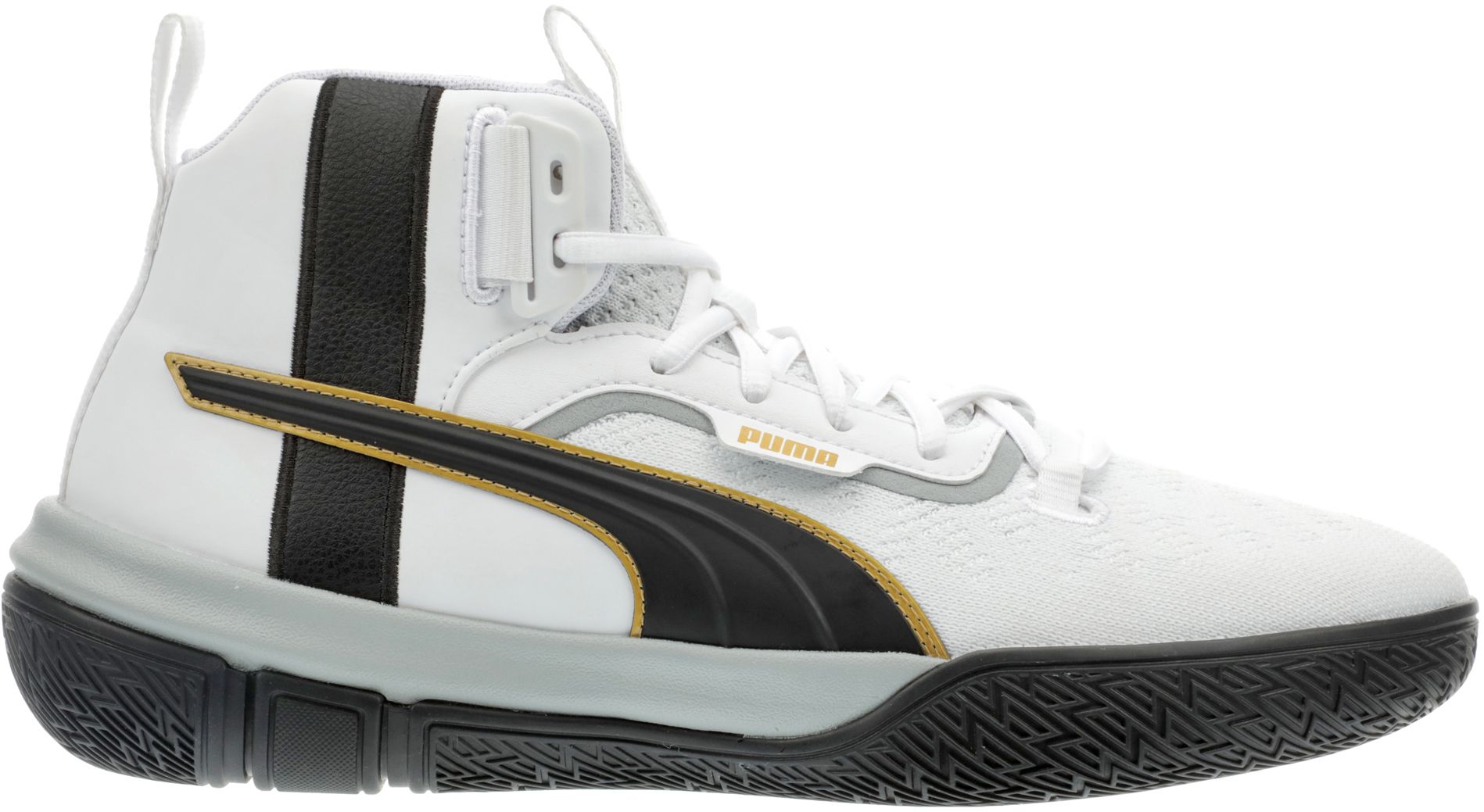 white puma basketball shoes