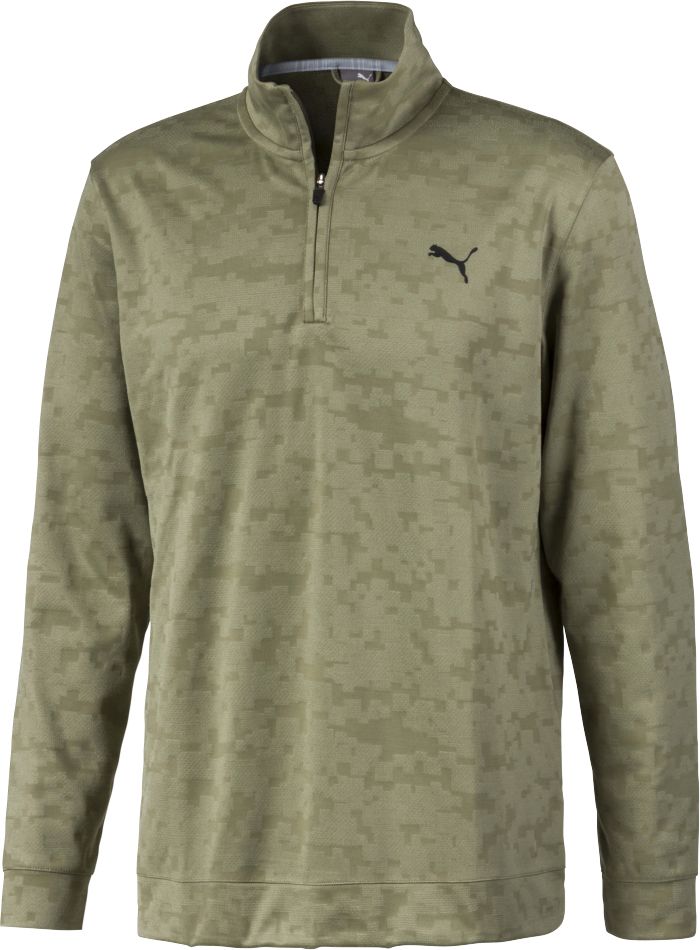 puma men's quarter zip golf pullover