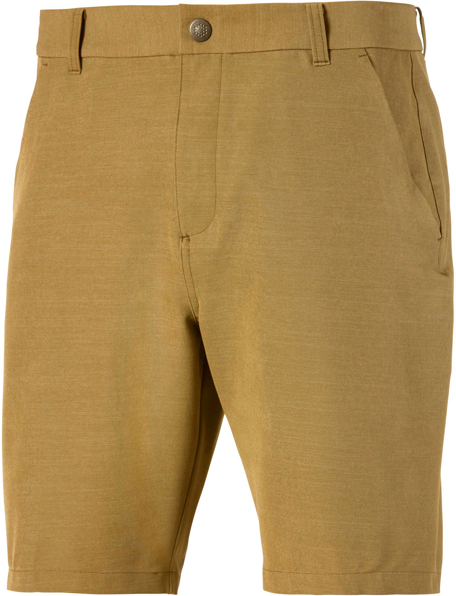 yellow puma golf shorts