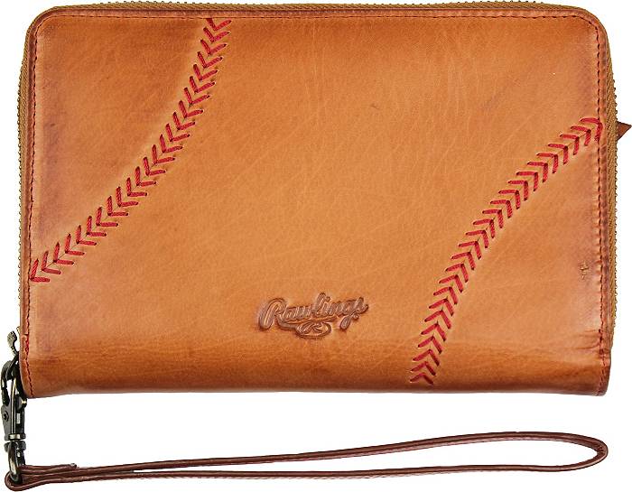  Rawlings Baseball Stitch Front Pocket Wallet (Tan) : Clothing,  Shoes & Jewelry