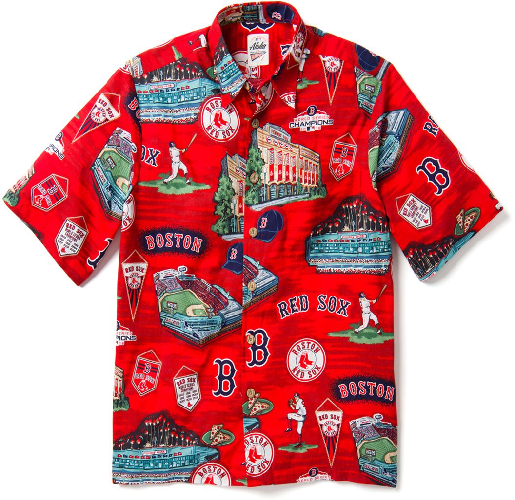 red sox button down jersey