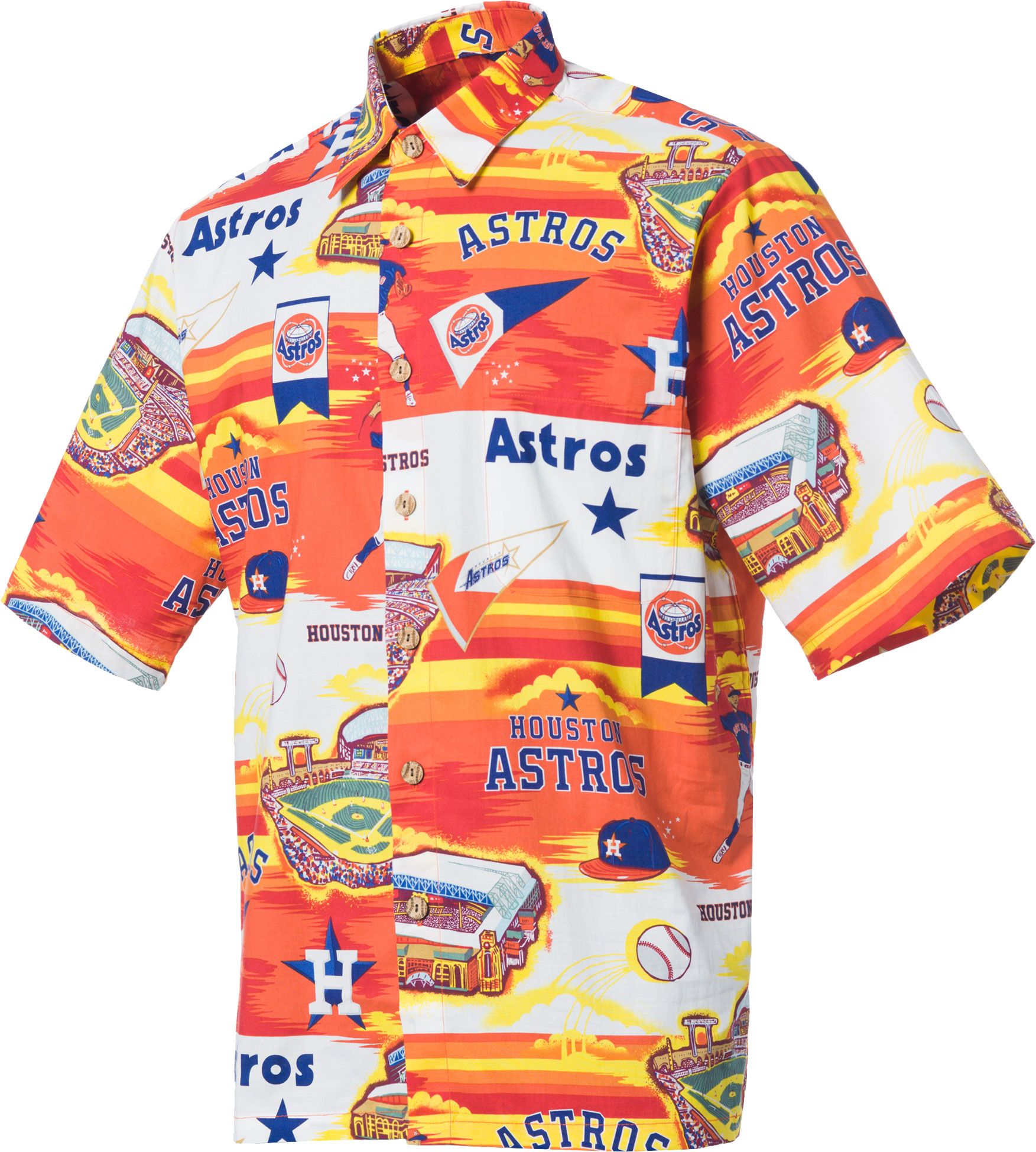 houston astros button down shirt