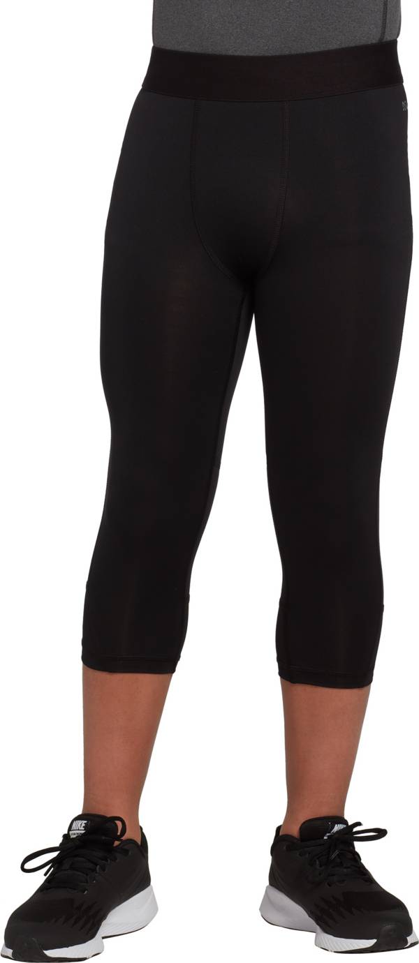 DEVOPS Boys 2-Pack 3/4 Compression Tights Sport Leggings Pants (X-Small,  Black) : : Fashion