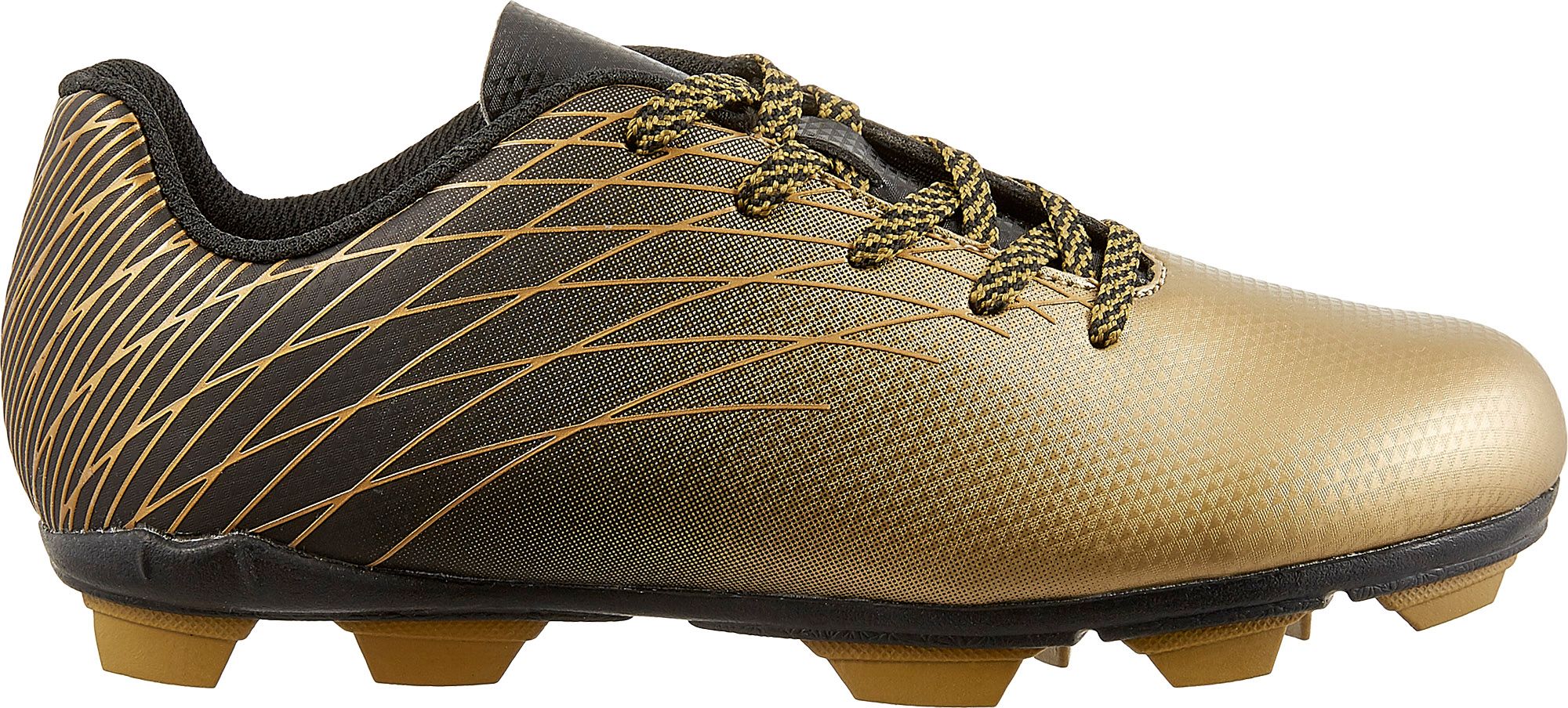 black gold soccer cleats