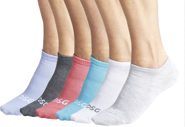 DSG Girls' Lightweight Low Cut Socks Multicolor 6 Pack product image