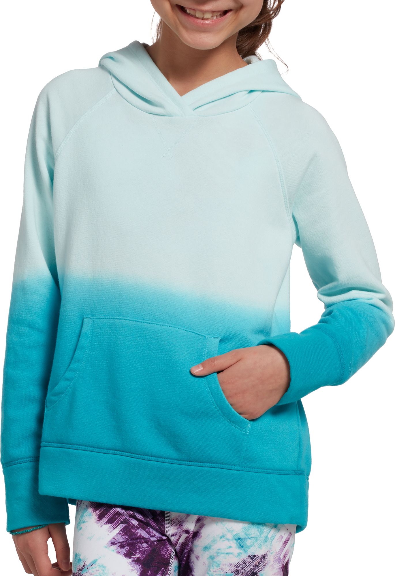girls teal hoodie