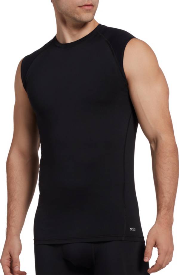 Mens Black Compression Singlets