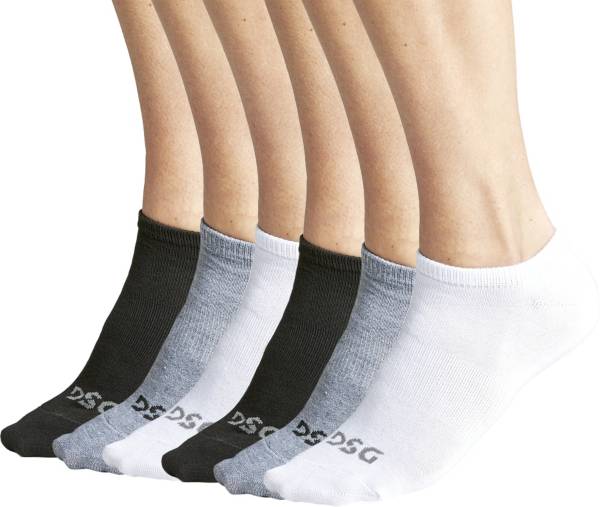 DSG Adult Core Low Cut Liner Socks Multicolor 6 Pack