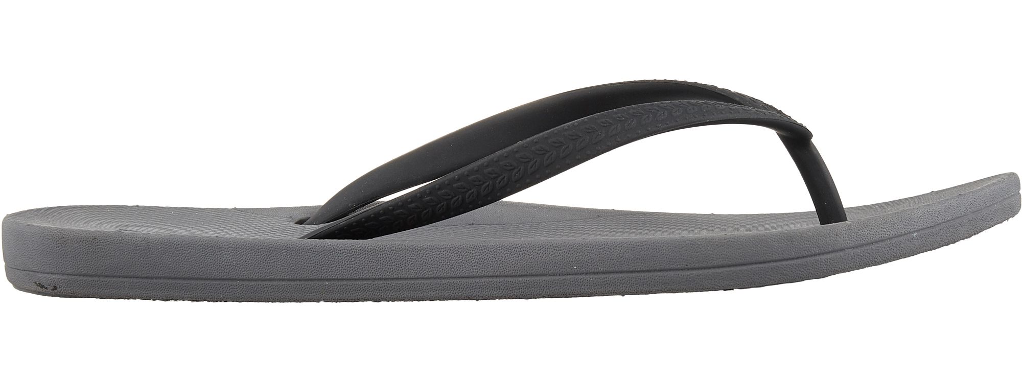 gray flip flops