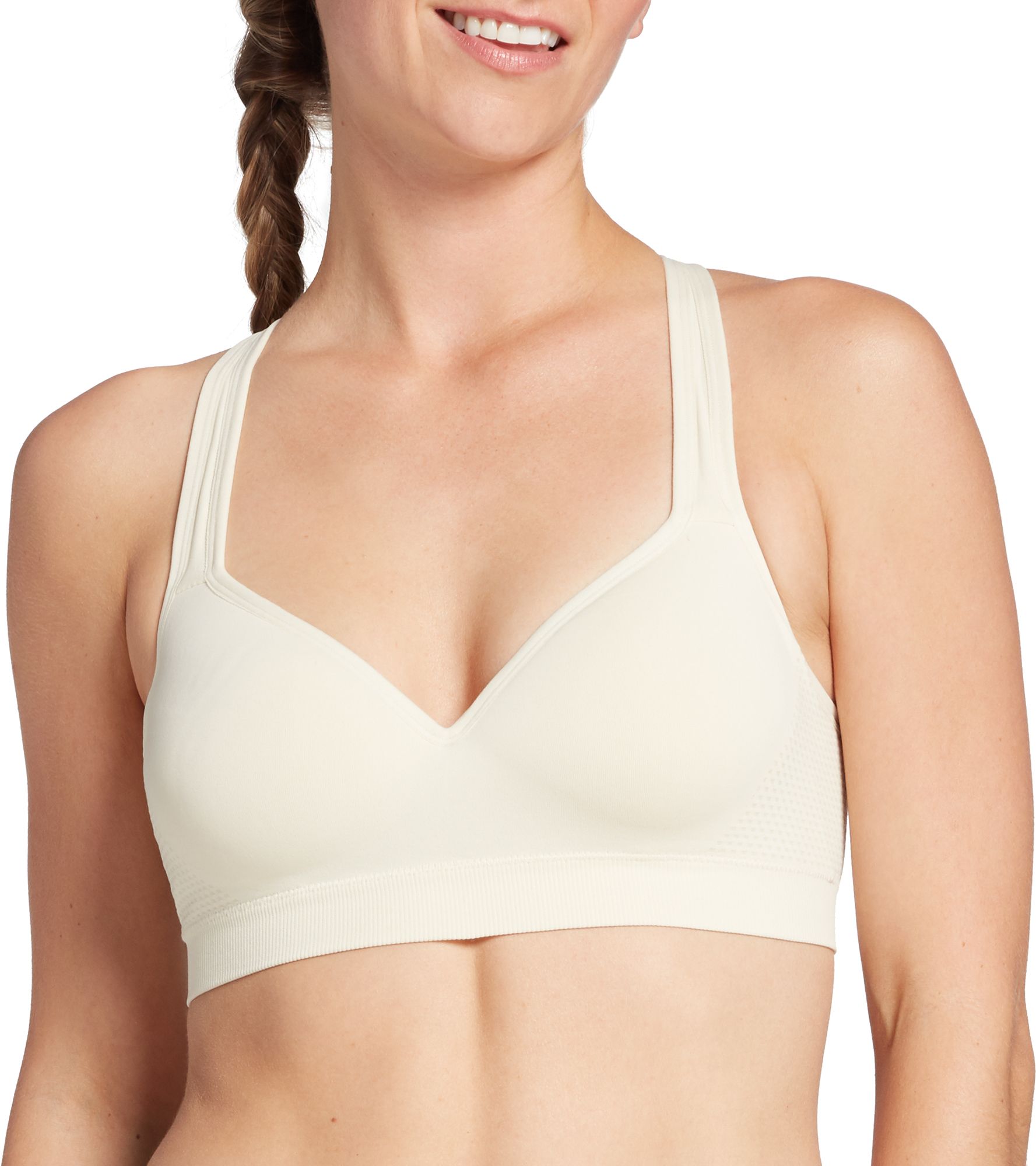 dsg women's seamless molded cups sports bra