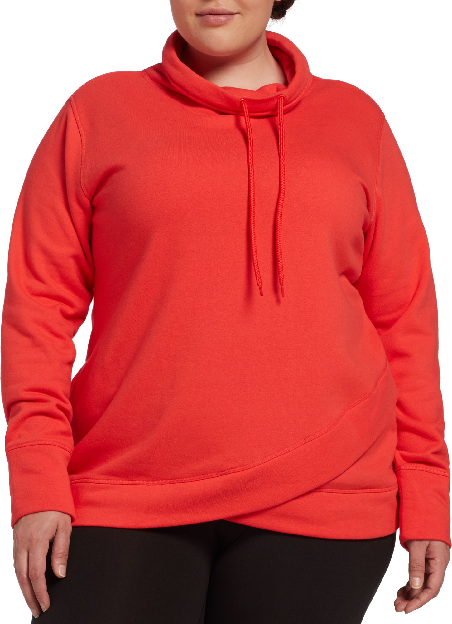 plus size funnel neck sweatshirt