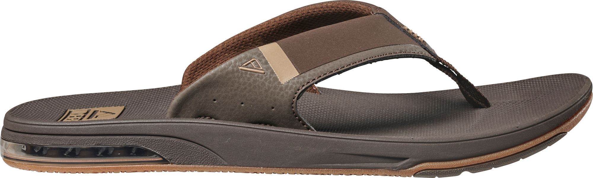 mens brown reef flip flops