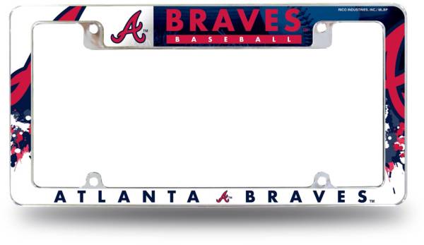 Rico Atlanta Braves Chrome License Plate Frame