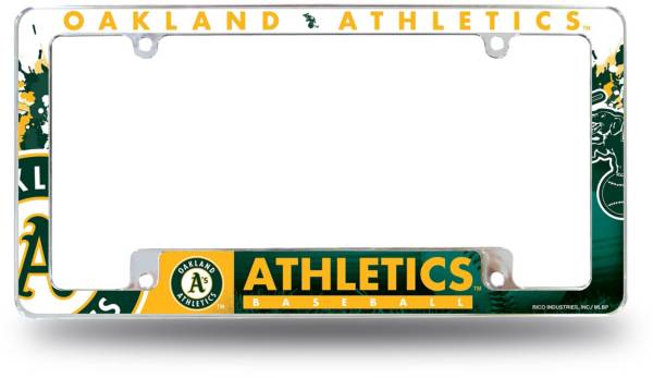 Rico Oakland Athletics Chrome License Plate Frame