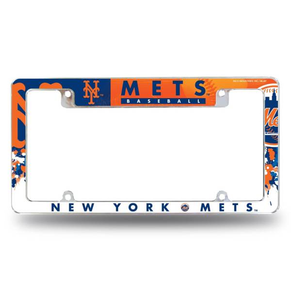 Rico New York Mets Chrome License Plate Frame