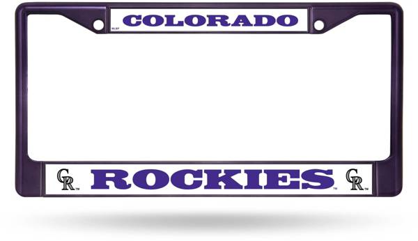 Rico Colorado Rockies Chrome License Plate Frame