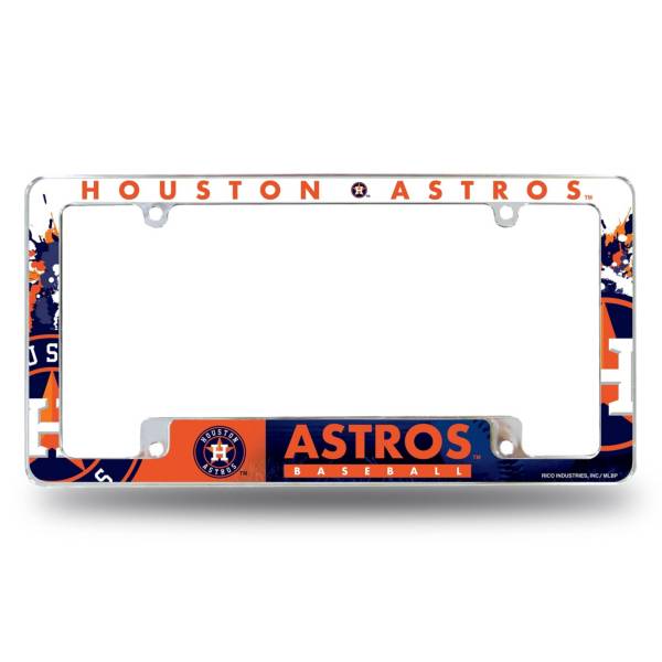 Rico Houston Astros Chrome License Plate Frame