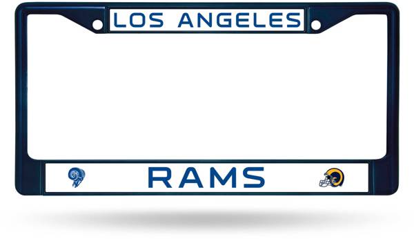 Rico Los Angeles Rams Colored Chrome License Plate Frame