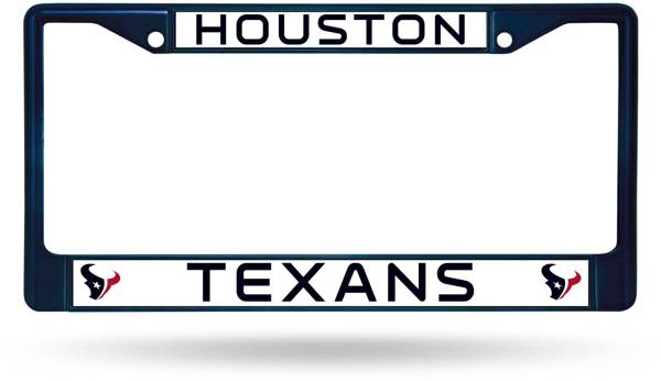 Rico Houston Texans Chrome License Plate Frame