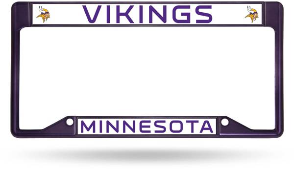 Rico Minnesota Vikings Colored Chrome License Plate Frame