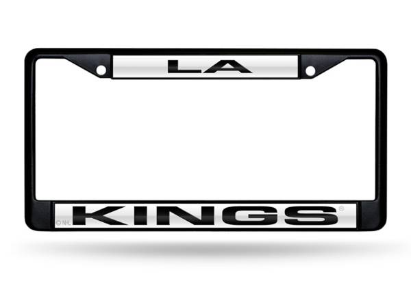 Rico Los Angeles Kinga Black Laser Chrome License Plate Frame