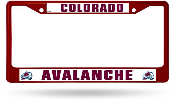 Rico Colorado Avalanche Colored Chrome License Plate Frame