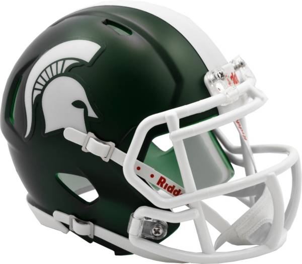 MICHIGAN STATE SPARTANS RIDDELL POCKET PRO Mini Football Helmet Lot of 2  Diff