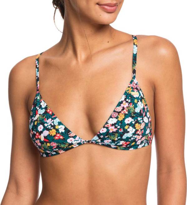 Roxy Women's Printed Beach Classics Fixed Triangle Bikini Top