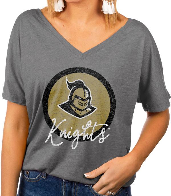 Gameday Couture Women's UCF Knights Grey Subtle Dolman Sleeve V-Neck T-Shirt