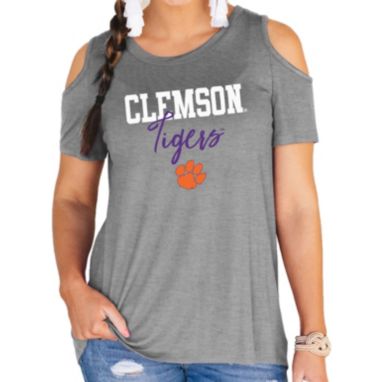 sorry, Gameday Couture Women's Clemson Tigers Grey Cold Shoulder T-Shirt is currently out of stock