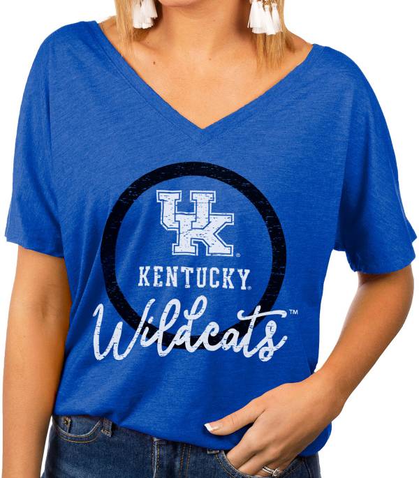 Gameday Couture Women's Kentucky Wildcats Blue Subtle Dolman Sleeve V-Neck T-Shirt