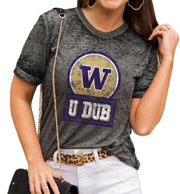 Gameday Couture Women's Washington Huskies Grey Boyfriend T-Shirt