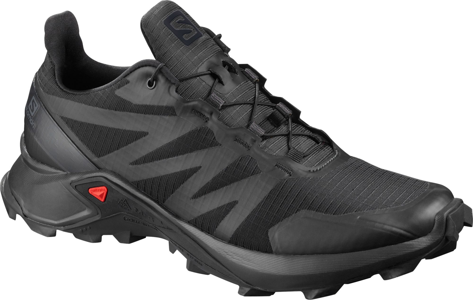 salomon black running shoes