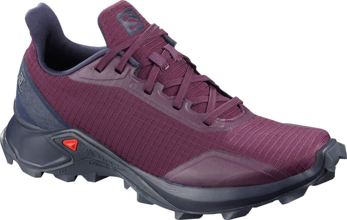 purple salomon shoes