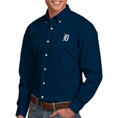sorry, Antigua Men's Detroit Tigers Dynasty Navy Long Sleeve Button Down Shirt is currently out of stock