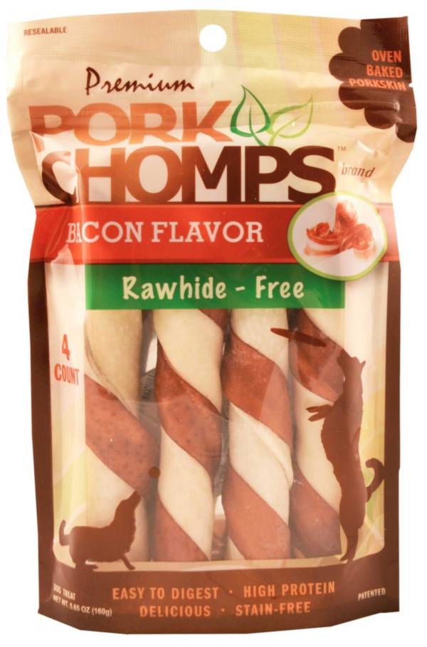 Scott Pet Products Premium Pork Chomps Bacon Flavor Twists Dog Treats product image