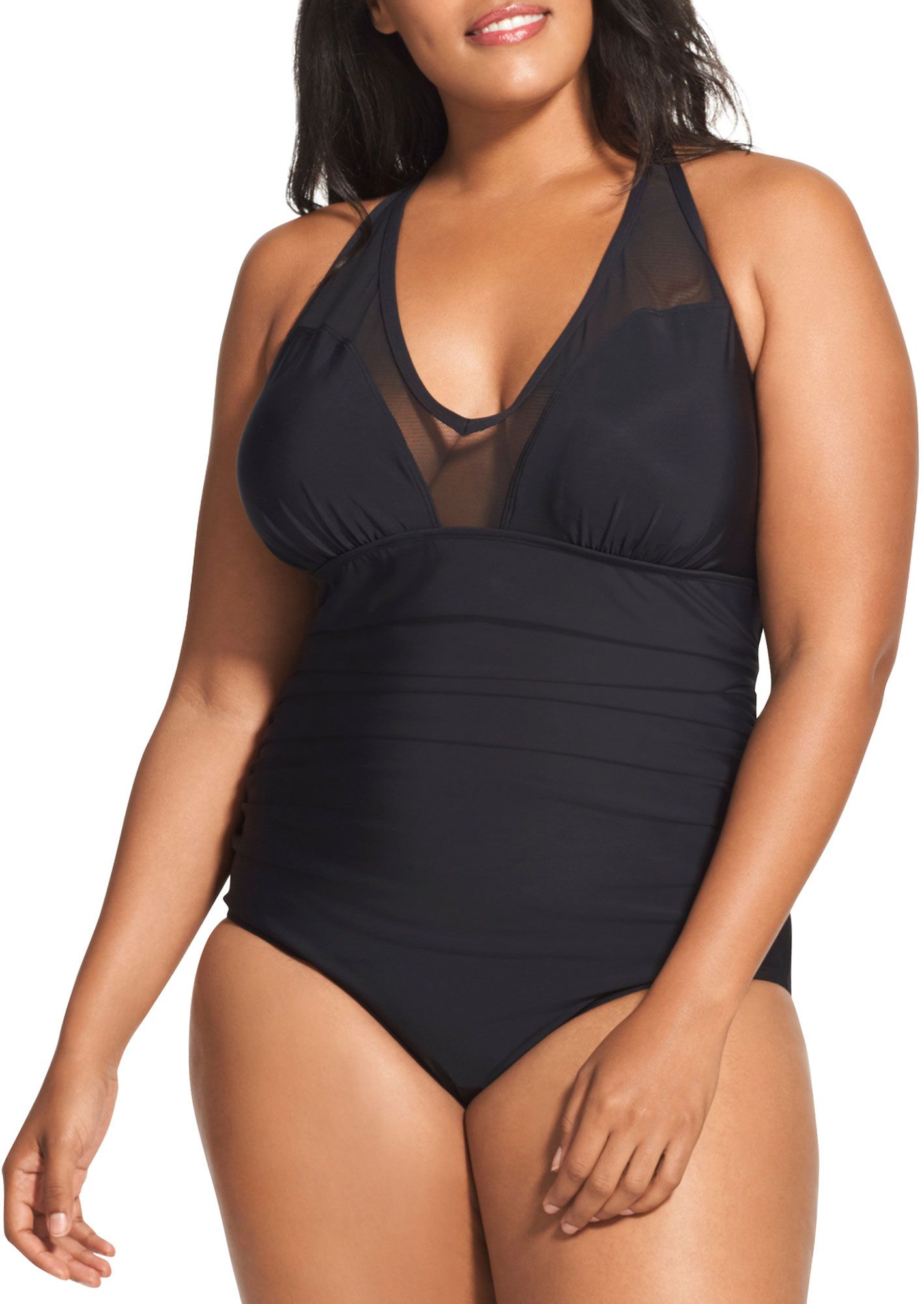 speedo tummy control swimsuit