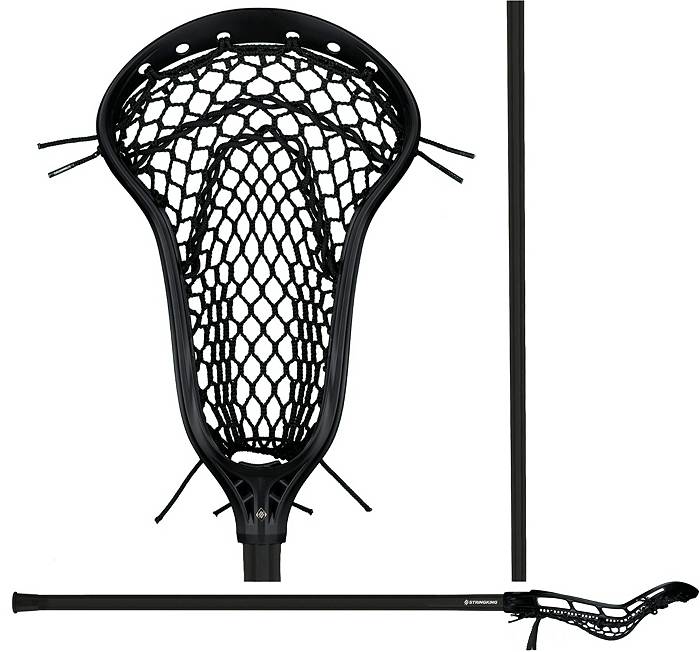 Sports Clipart: Two Split Black Crossed Lacrosse Sticks and