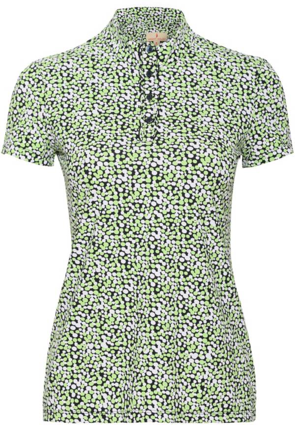 Sport Haley Women's Dottie Short Sleeve Print Golf Polo