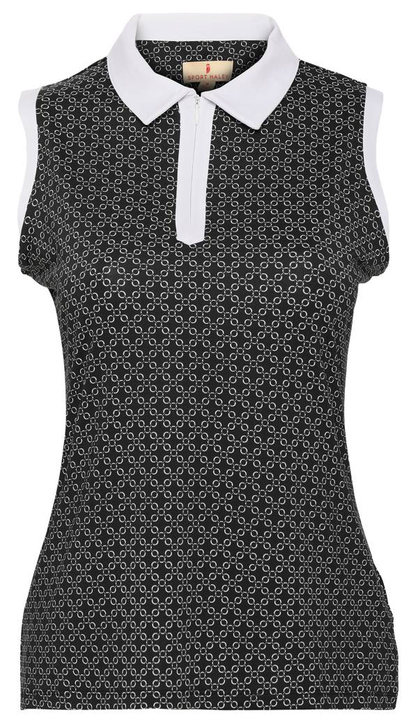 Sport Haley Women's Jamie Print Sleeveless Golf Polo