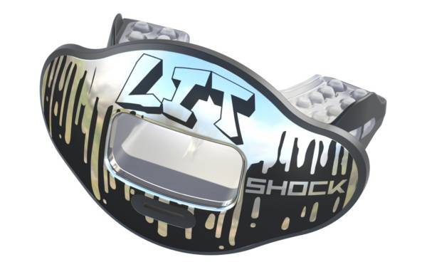 Shock Doctor Lit Max AirFlow 2.0 Chrome Lit Convertible Lip Guard