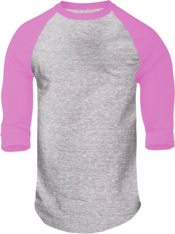 Soffe Boys' Heathered ¾ Sleeve Baseball Shirt product image