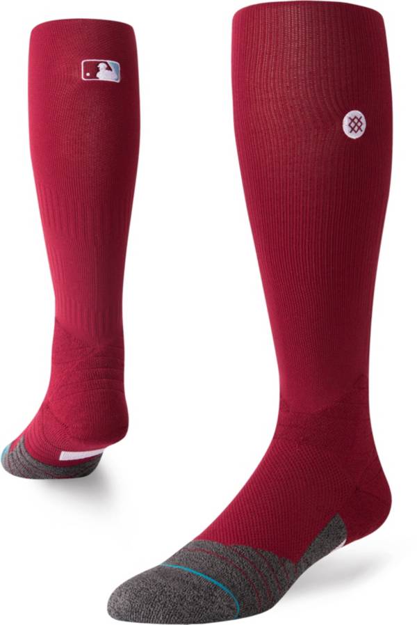 Stance MLB League Maroon Diamond Pro Crew Socks