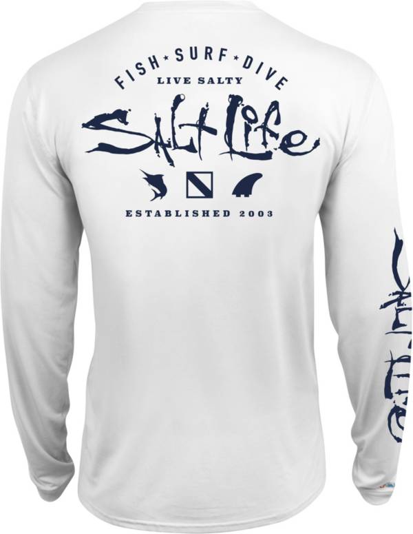 Salt Life Men's Watermans Trifecta Performance Long Sleeve